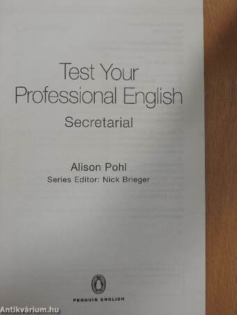 Test Your Professional English: Secretarial