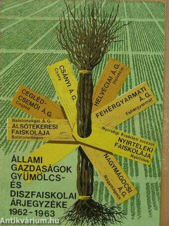 Állami gazdaságok gyümölcs- és díszfaiskolai árjegyzéke 1962-1963