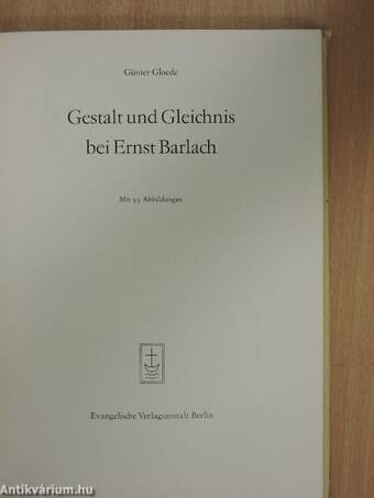 Gestalt und Gleichnis bei Ernst Barlach