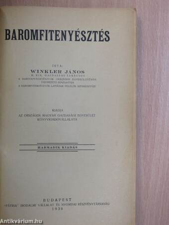 Baromfitenyésztés