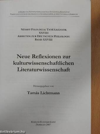 Neue Reflexionen zur kulturwissenschaftlichen Literaturwissenschaft