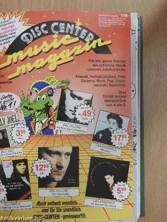 Disc Center Music Magazin 1990-91. (vegyes számok) (5 db)
