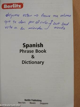 Spanish Phrase Book & Dictionary - CD-vel