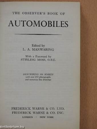 The Observer's Book of Automobiles