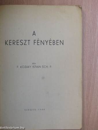 A kereszt fényében