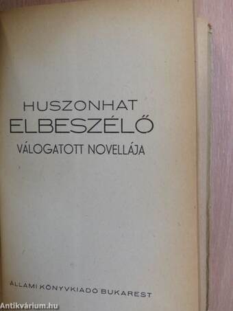 Huszonhat elbeszélő válogatott novellája