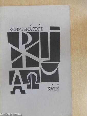 Konfirmációi káté