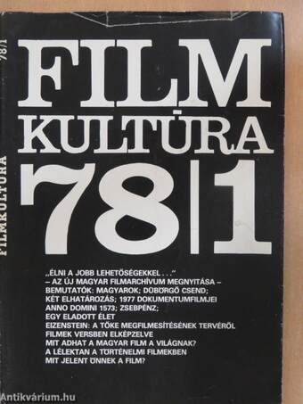 Filmkultúra 1978. január-február