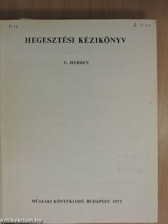 Hegesztési kézikönyv