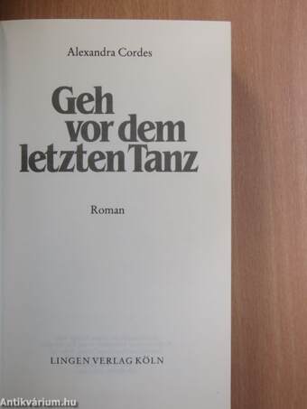 Geh vor dem letzten Tanz