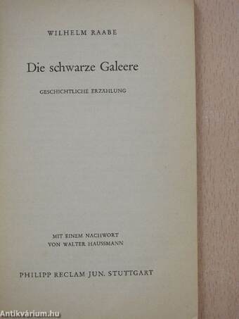 Die schwarze Galeere