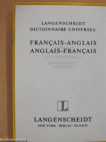 Langenscheidt's Universal French Dictionary