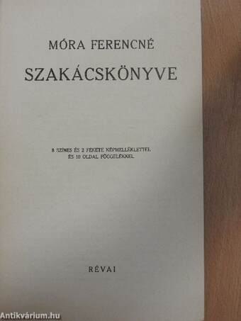 Móra Ferencné szakácskönyve