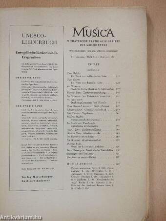 Musica Mai-Juni 1961