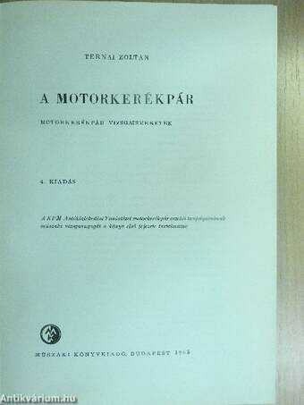 A motorkerékpár