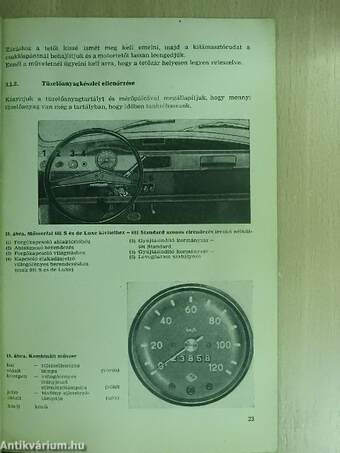 Trabant 601 kezelési útmutatója