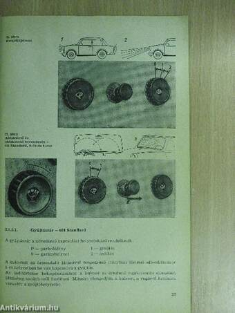 Trabant 601 kezelési útmutatója