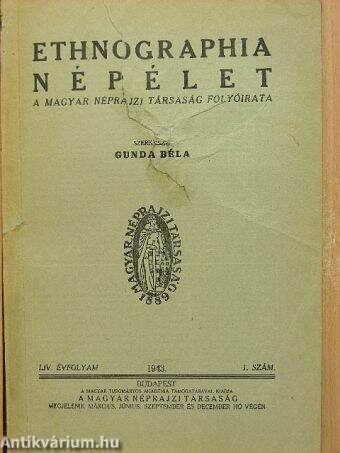 Ethnographia - Népélet 1943/1.