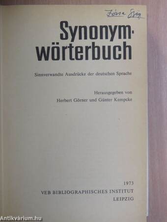 Synonymwörterbuch