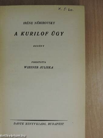 A Kurilof ügy