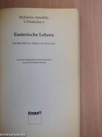 Esoterische Lehren