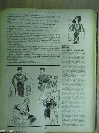 Magyar Uriasszonyok Lapja 1933. I-II. (nem teljes évfolyam)