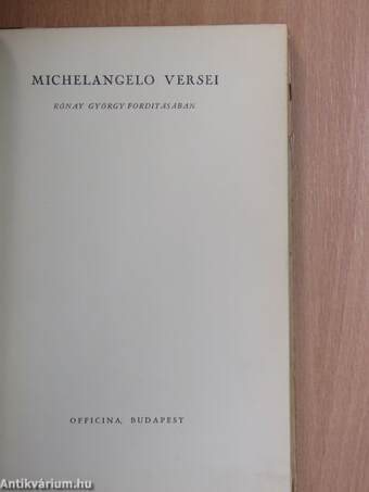 Michelangelo versei