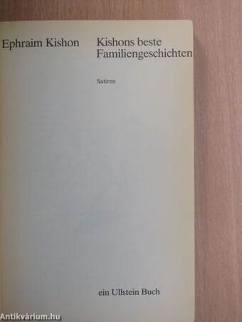 Kishons beste Familiengeschichten