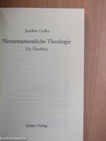 Neutestamentliche Theologie