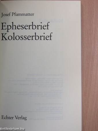 Epheserbrief/Kolosserbrief