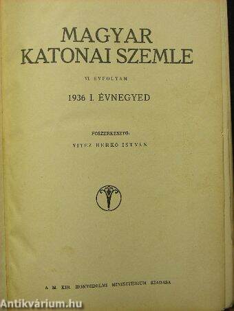 Magyar Katonai Szemle 1936.