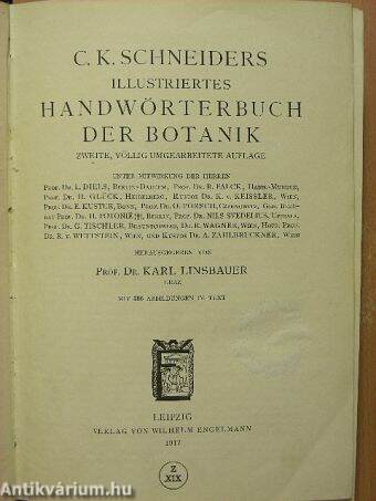 Hanwörterbuch der Botanik