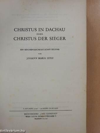 Christus in Dachau oder Christus der Sieger