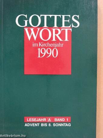 Gottes Wort im Kirchenjahr 1990 A/1