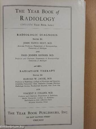 The Year Book of Radiology 1953-1954