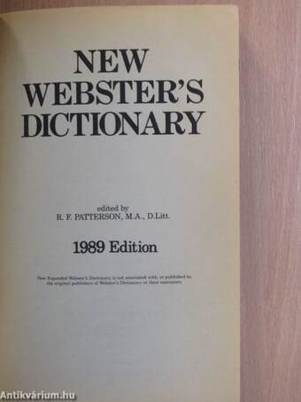 New Webster's dictionary