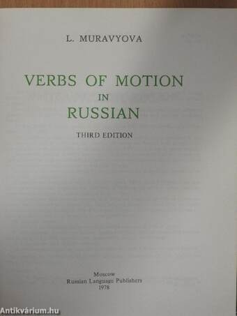 Verbs of Motion in Russian