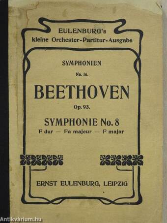 Symphonie No. 8. F dur, Op. 93.