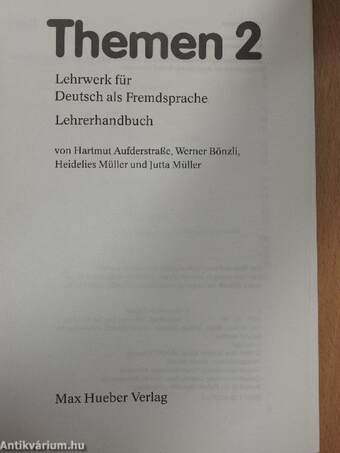 Themen 2 - Lehrerhandbuch