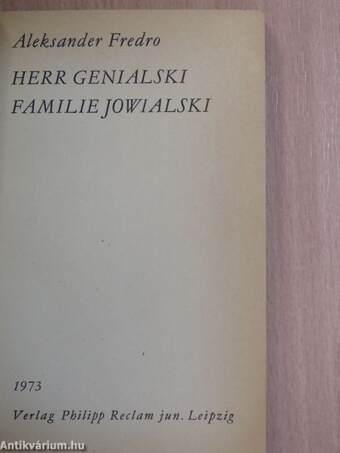 Herr Genialski/Familie Jowialski