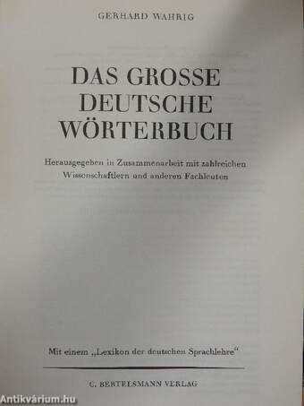 Das grosse deutsche Wörterbuch