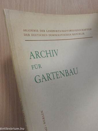 Archiv für Gartenbau 1972/7.