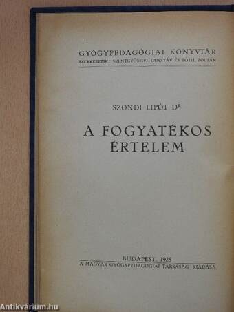 A fogyatékos értelem