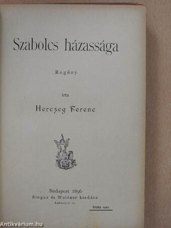 Szabolcs házassága