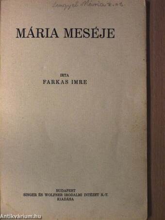 Mária meséje