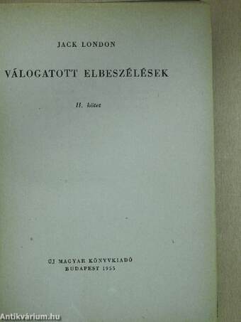 Válogatott elbeszélések II.