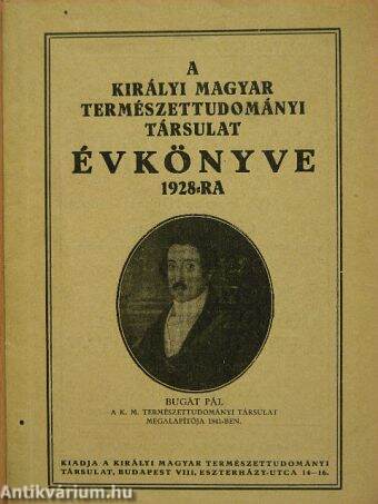 A Királyi Magyar Természettudományi Társulat évkönyve 1928-ra