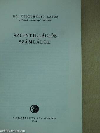 Szcintillációs számlálók