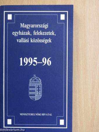 Magyarországi egyházak, felekezetek, vallási közösségek 1995-96