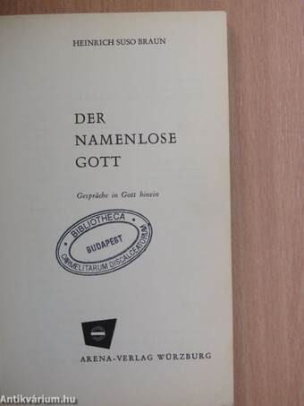 Der Namenlose Gott